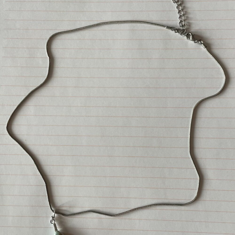 Larimar Pendant Necklace on Silver Chain - Picture 6 of 8